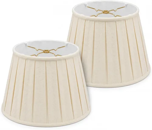 Miniatura 12 de Royal Designs, Inc. Empire English Pleat Lamp Shade, BSO-724-14BG, 10 x 14.5 x 10, Beige