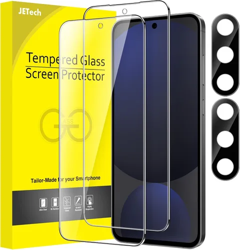 Miniatura 8 de JETech - Protector de pantalla para Samsung Galaxy S20 FE de 6.5 pulgadas con protector de lente de cámara, película de vidrio templado, compatible