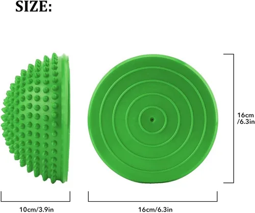 Miniatura 4 de Pelota de equilibrio, masaje de pies y entrenamiento de estabilidad con superficie texturizada, accesorio de pilates para yoga, fitness, gimnasia