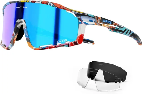 Miniatura 13 de KAPVOE Gafas de Ciclismo Polarizadas para Hombres y Mujeres MTB Bicicleta Montaña TR90 Gafas Deportivas para Correr Bicicleta K76 a09