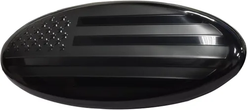 Shenwinwin para emblema Ford, emblema negro de bandera americana de 7 pulgadas para parrilla delantera y portón trasero F150 para Explorer 04-10,