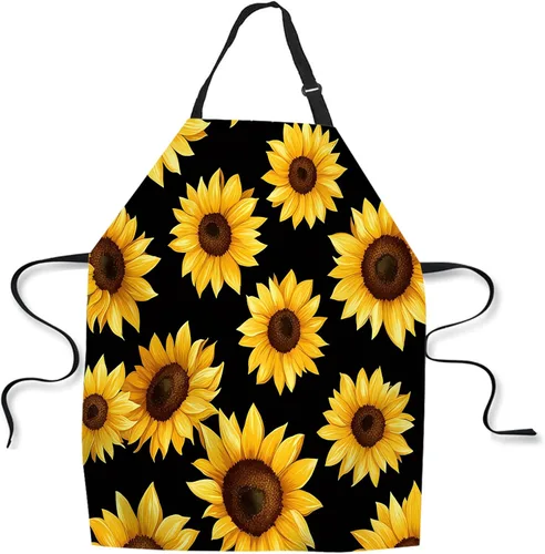 Miniatura 22 de Delantal de Cocina de Cocina Tiburón Marino Verde Delantal de Cocina para Hornear Chef Delantal Impermeable para Mujeres Hombres 31X27 Pulgadas