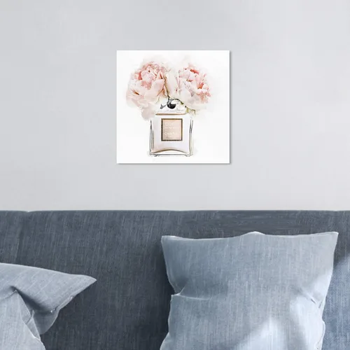 Miniatura 3 de The Oliver Gal Artist Co. Lienzo decorativo de pared de moda y glamour, 12 x 12 pulgadas, envuelto en galería, ramo de amanecer por la mañana