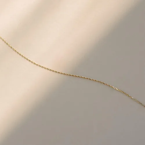 Miniatura 5 de Gelin Pulsera de cadena fina en oro macizo de 14 quilates, 7 pulg., Oro amarillo