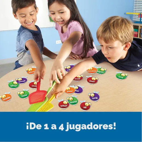 Miniatura 4 de Learning Resources Sight Word Swat Un juego de palabras de uso común - Tarjetas didácticas de fonética, juegos de mesa para niños, ortografía
