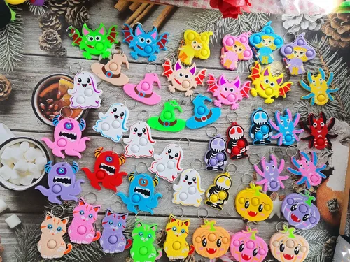 Miniatura 3 de Paquete de 30 unidades a granel para ansiedad de burbujas para adolescentes y niños, suministros pequeños para fiestas de cumpleaños, Halloween