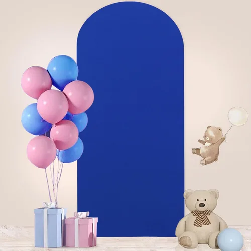 Miniatura 28 de FUHSY Cubierta de Soporte de Arco de 7.2 Pies Color Beige Ajustada Cubierta de Telón de Fondo de Arco de Boda Globo Chiara Paneles de Telón de Fondo