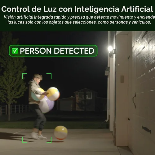 Miniatura 5 de WYZE Floodlight Camera Pro, Elección de los Editores de PCMag 3000-lúmenes LED, cámara de seguridad exterior HD 2.5K, vista ancha de 180°, visión