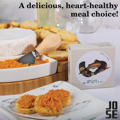 Miniatura 5 de Jose Gourmet Paté de trucha con vino de Oporto, 2.65 oz, paquete de 8