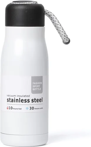 Miniatura 22 de Botella de agua pequeña de 12 onzas, botella de agua aislada Dusgut, de acero inoxidable, con tapa portátil de boca ancha, azul Fuerza Aérea Azul