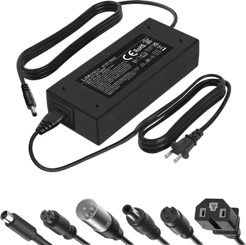 LeMotech Cargador eléctrico de scooter de 54.6 V 2A con certificación UL, repuesto para Hiboy, Gotrax, GXL, Jetson, Razor, adaptador de corriente