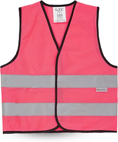 Miniatura 43 de Chaleco de seguridad SIFE para niños de 3 a 12 años, con tecnología compatible 3M, 6 colores - malla y punto Púrpura