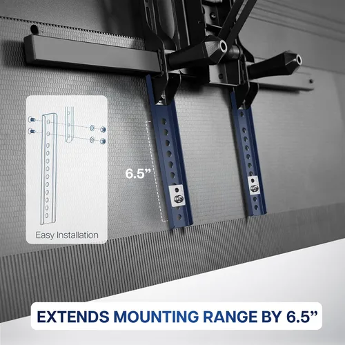 Miniatura 5 de VIVO Juego de Soporte de Placa Extendida VESA Vertical Diseñado para Televisores de Patrón VESA Bajo, Compatible con Montajes de Techo para TV, 2