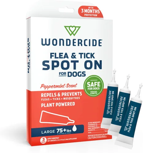 Wondercide - Repelente contra pulgas y garrapatas para perros - Repelente de pulgas, garrapatas y mosquitos, prevención para perros con aceites