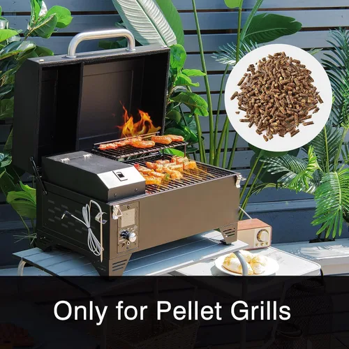 Miniatura 2 de Tangkula Pellets de madera de manzana 100% natural, pellets de cocina de madera de manzano con sabor a manzana ahumada para asar al aire libre