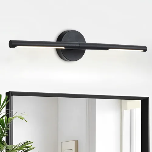 Miniatura 18 de Lámparas doradas para baño sobre espejo de 24 pulgadas, 18W 360° Giratorias Regulables 4000K Lámpara de Tocador LED de Latón, Luces de Tocador