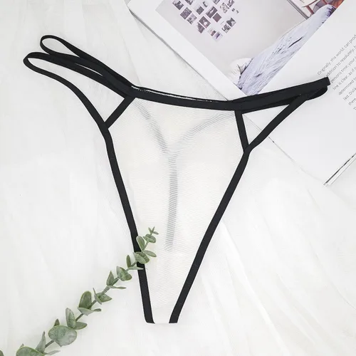 Miniatura 4 de T Back Sexy Low Rise Variedad Elástico Invisible Patrones de Tangas para Mujer