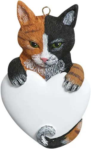 Adorno 3D de gato calicó personalizado para árbol de Navidad 2025 – Adorno personalizado para mascotas, adornos de Navidad para mascotas, regalos de
