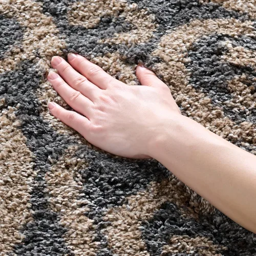 Miniatura 16 de Safavieh Florida Shag Collection SG462-1113 Alfombra afelpada de pasillo, crema y beige., Polipropileno, Crema / Beige