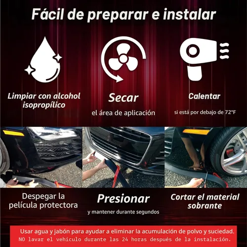 Miniatura 4 de EZ Lip – El protector labial original de ajuste universal de 1 pulgada para parachoques Negro