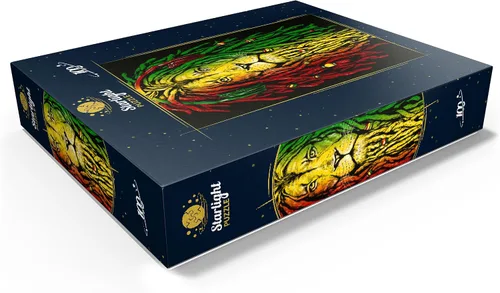 Miniatura 3 de MyPuzzle Rasta Lion - Rompecabezas prémium de 100 piezas, fabricado en Estados Unidos