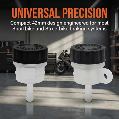 Miniatura 5 de Motocicleta universal cilindro maestro freno trasero embrague tanque líquido aceite taza depósito para Honda Yamaha Kawasaki SUZUKI