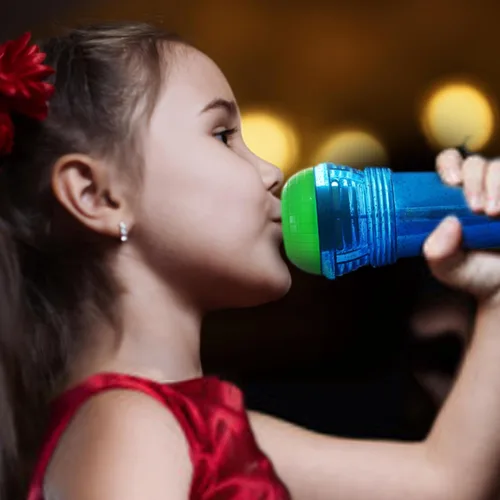 Miniatura 6 de Novelty Place Micrófono Echo para Niños y Pequeñitos - Micrófono de Karaoke Mágico sin Batería, Amplificador de Voz, Juguete Retro para Cantar, Azul