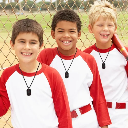 Miniatura 3 de Collar de cruz con versículo bíblico de béisbol, acero inoxidable, dije de cruz en tono negro/dorado/plateado, regalos religiosos, joyería deportiva