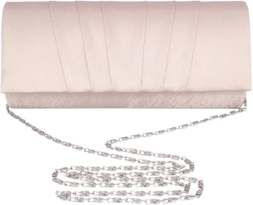 Miniatura 3 de Adoptfade Bolso largo de la cena del embrague del satén plisado para mujer