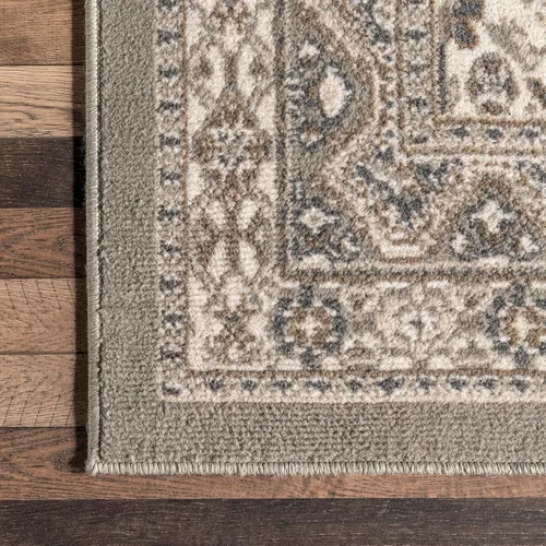 Miniatura 6 de nuLOOM Alfombra de Área Becca Tradicional con Diseño de Azulejos 2x3, Beige, Diseño Transicional Desvanecido, Resistente a las Manchas, Para