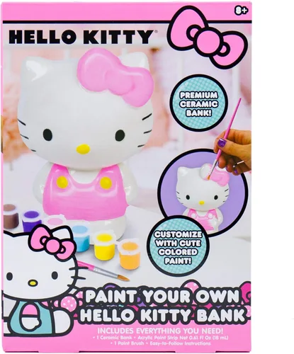 Miniatura 12 de Hello Kitty® y My Melody™ Kit para pintar tus propios adornos navideños, juego de manualidades de cerámica para las fiestas, paquete de 2