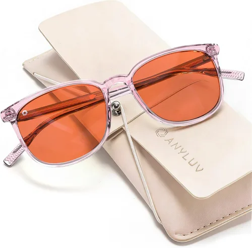 Miniatura 43 de ANYLUV Gafas de luz azul para mujeres y hombres, lentes de bloqueo de luz azul para mujer, anteojos de computadora antifatiga ocular