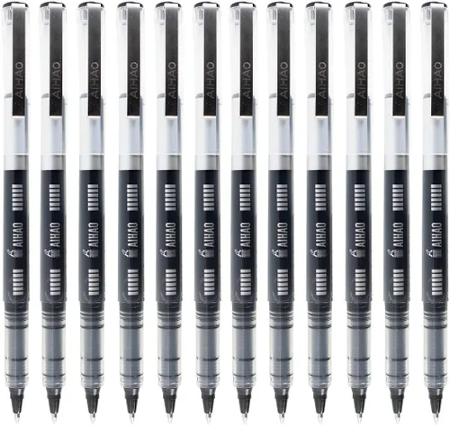 Miniatura 7 de Gullor Bolígrafos de bola rodante, punta de 0.020 in, tinta azul, paquete de 12 (AH-2001)