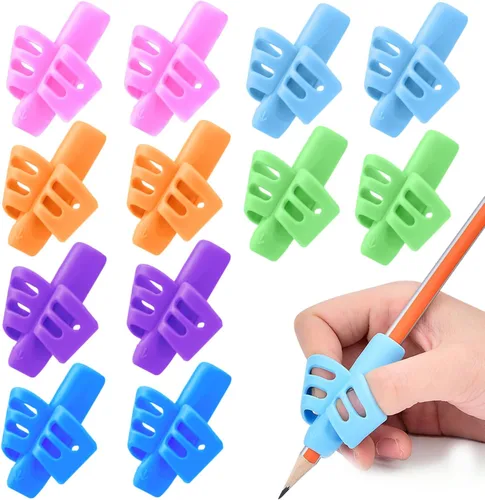 JuneLsy - Empuñaduras de lápices para niños, escritura a mano, corrección de postura, entrenamiento de escritura para niños pequeños, preescolares,