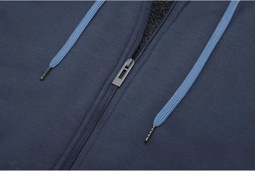 Miniatura 69 de GEEK LIGHTING Sudadera con capucha y cremallera para hombre, forro polar, chaqueta gruesa con capucha para invierno, cálida sudadera atlética