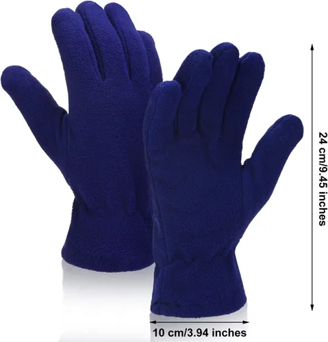 Miniatura 4 de SATINIOR 4 pares de guantes suaves de invierno para esquí, guantes térmicos de forro polar para hombres y mujeres, regalos del día de San Valentín