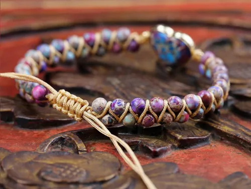 Miniatura 4 de ZOSOJONA Women Handmade Boho Wrap Bracelets Natural Stone Variety Beads Strand Bracelet