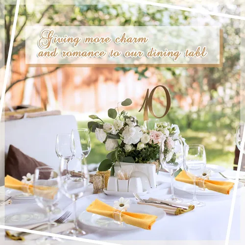 Miniatura 4 de Meanplan 12 servilleteros de flores de acrílico transparente, juego de floreros cuadrados a granel para bodas, decoración de mesa de banquetes