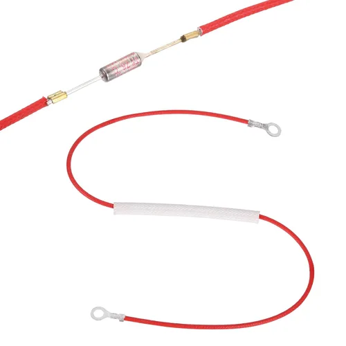 Miniatura 12 de MECCANIXITY Fusible universal de temperatura para olla de arrocera, 158.0 °F 10 A 250 V Fusible térmico de metal con ambos terminales de anillo