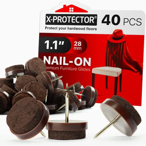 Miniatura 7 de X-Protector Almohadillas para Muebles con Martillo de Clavos - Martillo Magnético Pequeño con Garra para Instalar Protectores de Piso para Patas
