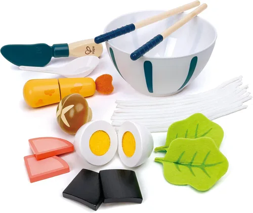 Hape Juego de Udon "Slurp-Slurp" | Juego de comida y cocina para niños, para niños a partir de 3 años