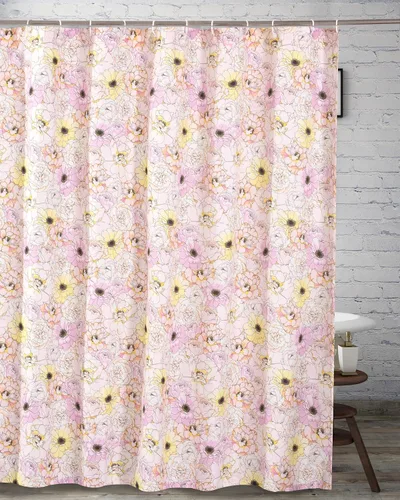 Miniatura 18 de Greenland Home Fashions Cortina de ducha de tela Sensations, decoración elegante para el baño, lavable a máquina, 72 pulgadas x 72 pulgadas, Atlantis