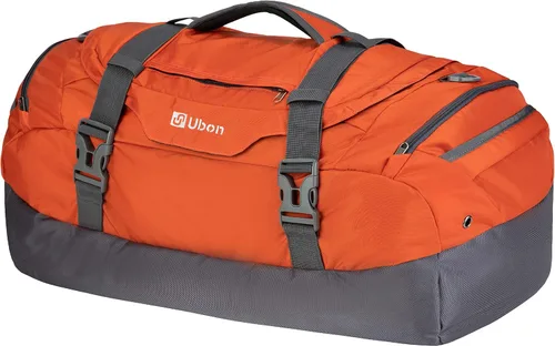Ubon Bolsa de lona grande para fines de semana con compartimentos para zapatos, mochila deportiva de 4 vías para gimnasio con correas acolchadas,
