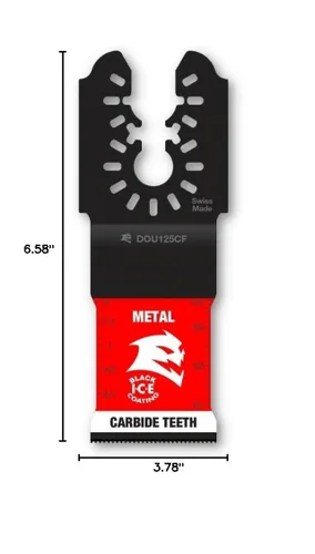 Miniatura 9 de Diablo Amped Steel Demon - Hoja oscilante de carburo de ajuste universal para metal, ancho de corte de 1-1/4 pulgadas, profundidad de corte de 1-1/2
