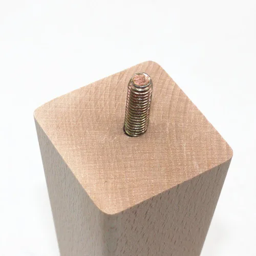Miniatura 4 de WEICHUAN Patas cónicas de madera de haya maciza para sofá, silla, otomana, sofá biplaza otomana, mesa de gabinete, patas de repuesto de pies