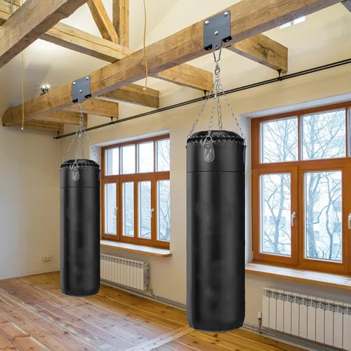 Miniatura 5 de Soporte de suspensión de bolsa de boxeo resistente, soporte de suspensión de bolsa de 360°, rotación de 360°, gancho de vigas de madera
