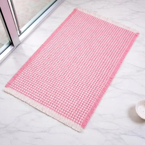 Miniatura 24 de Tapete de Baño Waffle Mejorado – Ultra Suave, Súper Absorbente y Alfombra Antideslizante con Borlas, Lavable a Máquina, Respaldo de Goma para Baño