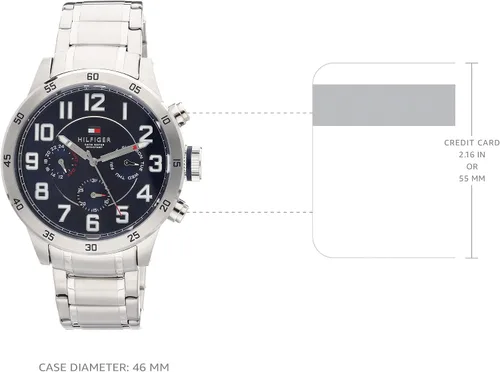 Miniatura 4 de Reloj de acero inoxidable con brazalete de eslabones para hombre 1791053 de Tommy Hilfiger