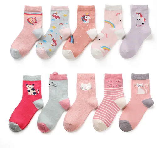 Miniatura 2 de Calcetines de vestir de algodón suave de moda para niños y niñas