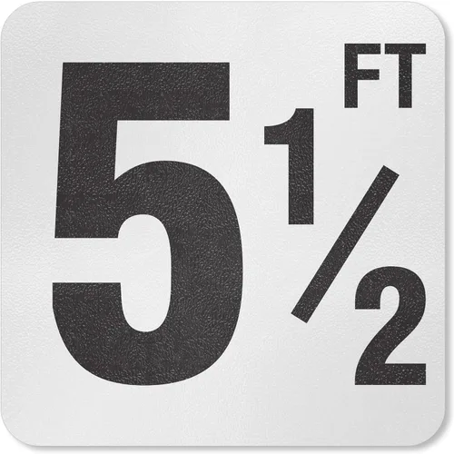 Miniatura 14 de SmartSign Marcador/letrero adhesivo de profundidad de piscina "3 pies", altura de letra de 4 pulgadas, vinilo laminado de 20 mil con superficie